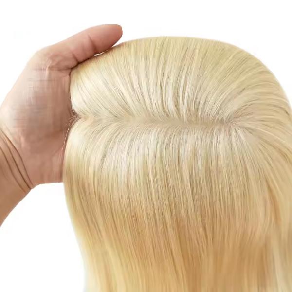 16 100% Chinese Cuticle Remy Hair Toupee for Women Hair Silk Top Hair Topper