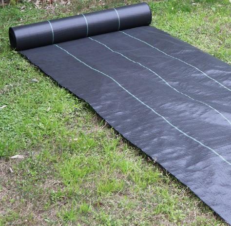 Black Color Polypropylene Woven Geotextile 500Gram For Road Reinforcement