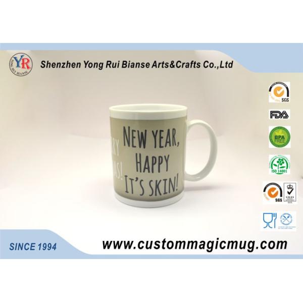 Novelty Eco Friendly Mugs , Hot Water Color Changing Coffee Mugs