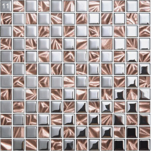 Wear-resistant Glass and Metal Swimming Pool Mosaics For Hotel