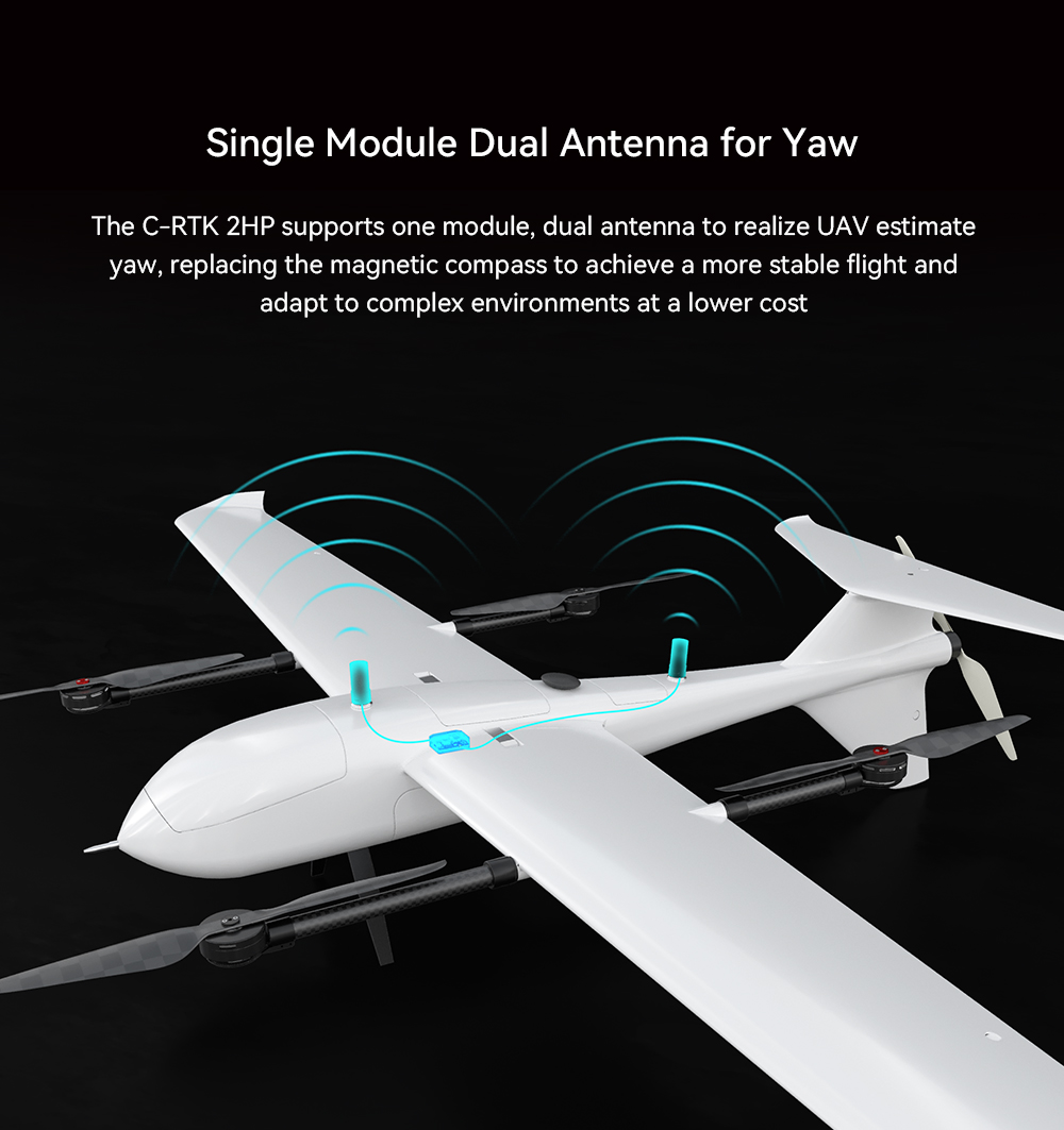 Cuav C-Rtk 2hp Gnss Receiver and Antenna Professional Survey Drone System for Mapping Applications