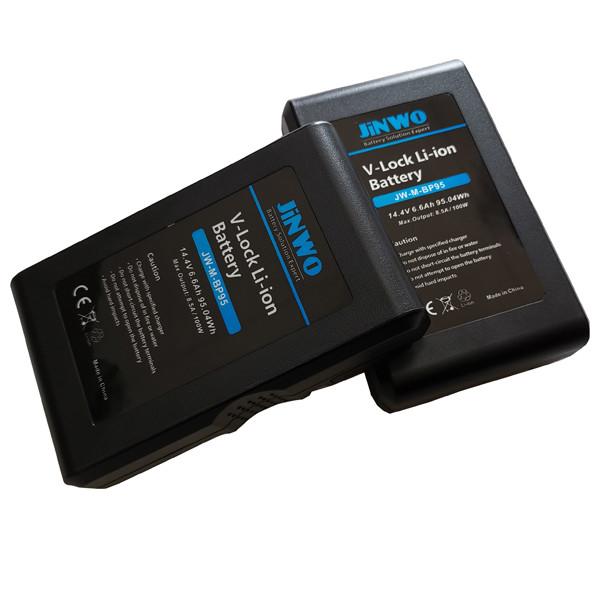 Broadcasting Video Camera Battery 95wh Li Ion Battery Gold Mount Battery 14.4V 6600mAh 95wh