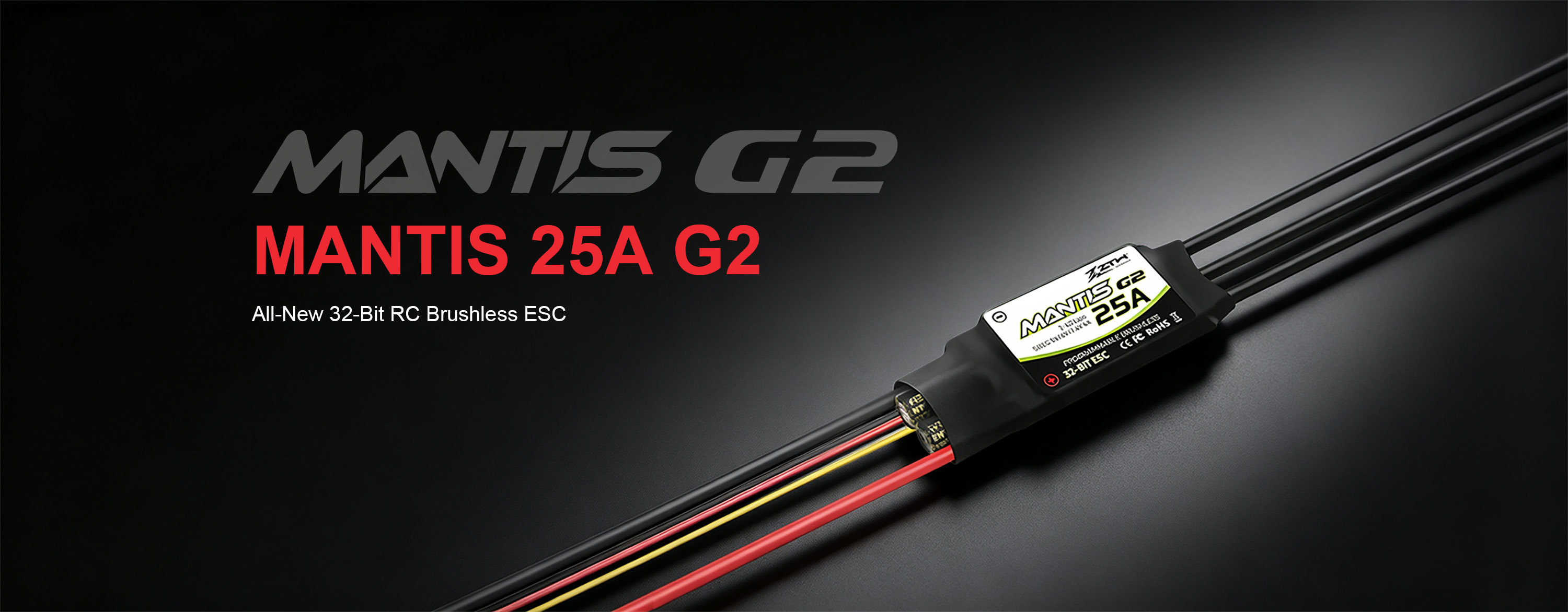 2-4S Mantis 25A SBEC G2 32 Bit ESC Adjustable BEC Mantis ESC