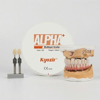 Alpha+ CAD CAM Zirconia Block 5D Multilayer Gradient Dental Zirconia Disc