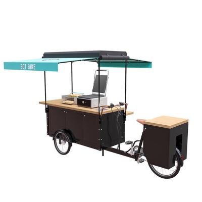 Grande carro do alimento do hamburguer do armazenamento bonde com o motor da roda 250w traseira