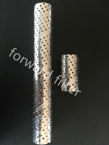 ASTM Perforated Exhaust Tubing Round Hole Welded Seam For Electronic Enclosures
