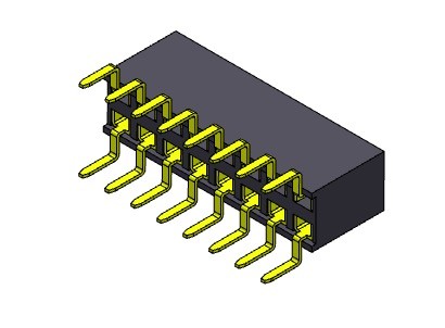 Female Header Connector 2.54mm Pitch Dual Row Dual Entry TYPE 2*2PIN To 2*40PIN H=7.10mm PCB Header Connector