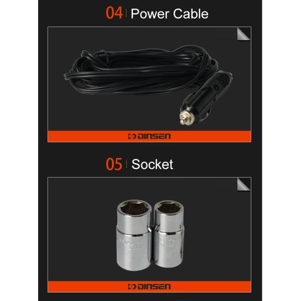 высокий ключ удара 100W вращающего момента 340N.M мини электрический со светом СИД