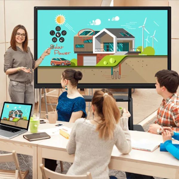 4K EDLA Google Certified Interactive Whiteboard with 50 Point Multi-Touch for Smart Classrooms