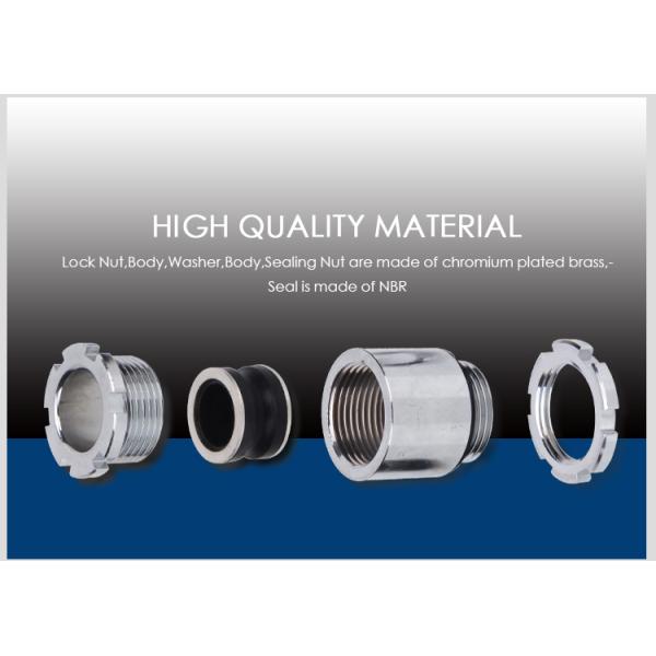 TJ Clamping Type Watertight Cable Glands Marine For Stuffing Box