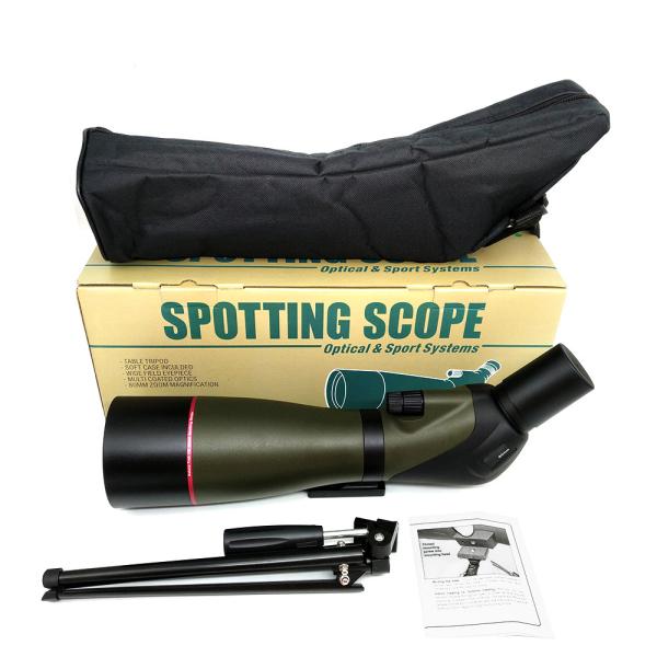 Updated 20-60x80 BAK4 Angled Telescope With Tripod And Carrying Bag And Smartphone Adapter