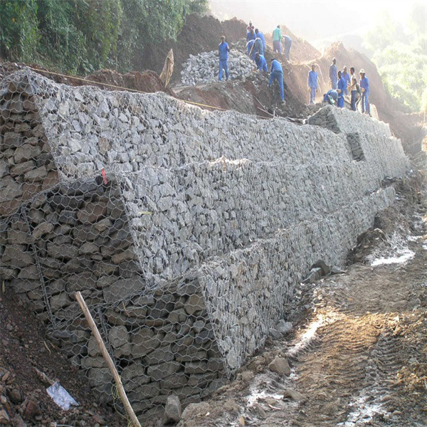 ячеистая сеть стальных Gabion корзин 3*1*1m горячая гальванизированная для регулировки реки