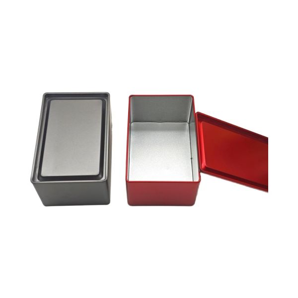 Storage Coffee Gift Box Tin Sugar Cube Square Metal Container for Tea Packing