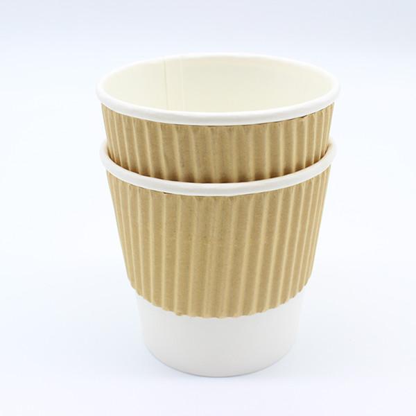 Single Wall Coffee Paper Cup Insulated Disposable Coffee Cups ISO9001