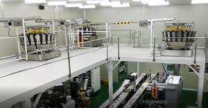 Combinação de Multihead de 14 cabeças que pesa a máquina de empacotamento SS316