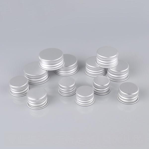 18mm 20mm 24mm Cosmetic Bottle Caps Non Spill Aluminum Bottle Lid