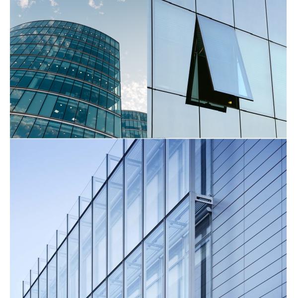 6000 Series Aluminum Glass Curtain Wall Frame Unitized Curtain Wall Accessories