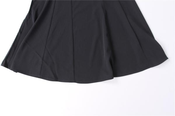 100% Polyester Ladies Dress Clothing Sleeveless Black Short Dress Casual