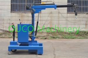Electric Industry Floor Telescopic Boom Crane Movable For Lifting / Unloading