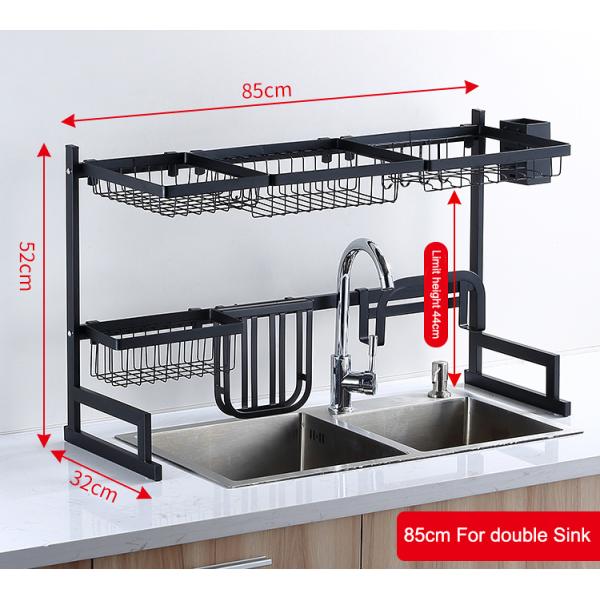 Customized Logo Kitchen Organizer Plate Tableware Drainer Dish Drying Rack Organizer