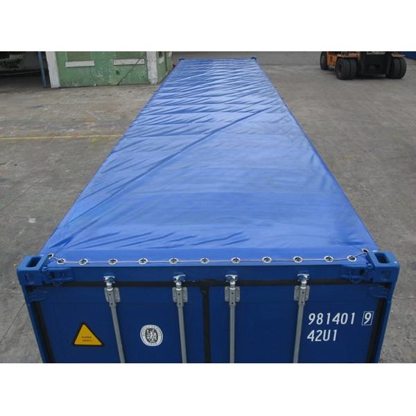 40ft Open Top Shipping Containers with Soft Type PVC Tarpaulin Roof Cover in Excellent Condition