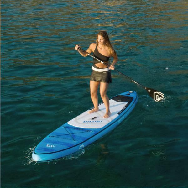 Blue PVC 3 Fin 340*81*15cm All Round Inflatable SUP