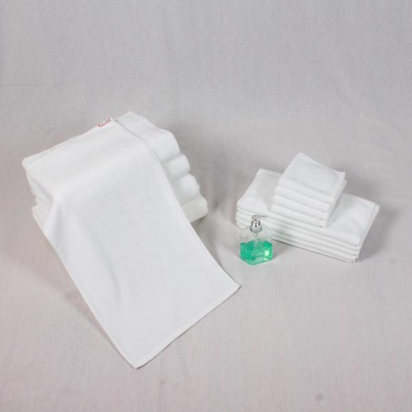 Полотенца гостиницы 80% хлопок качественные белые