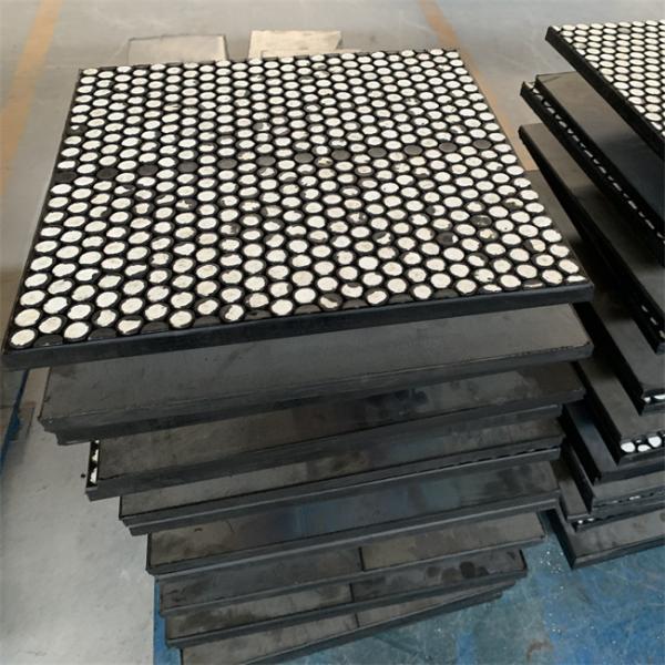 Al2O3 ZTA Ceramic Wear Lining Anti Impact Steel Backed Rubber