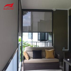 Ретрактабле моторизованные на открытом воздухе шторки ролика застегивают на молнию патио перголы электрические жалюзи