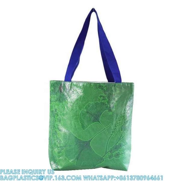 Eco-Friendly Reusable Grocery Paper handlebag Shopping Bag Tyvek Tote Bag sustainable Washable Shoulder Bag