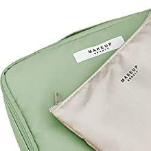 Travel Makeup Cosmetic Skincare Organizer, Toiletry Bag, Foldable Duffel Bag, Multiple Storage Compartments