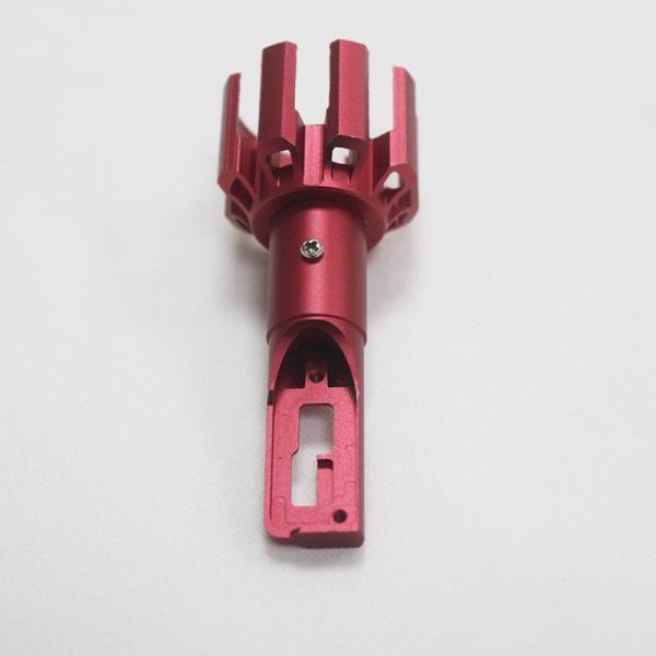 Peças fazendo à máquina de alumínio vermelhas de anodização do CNC
