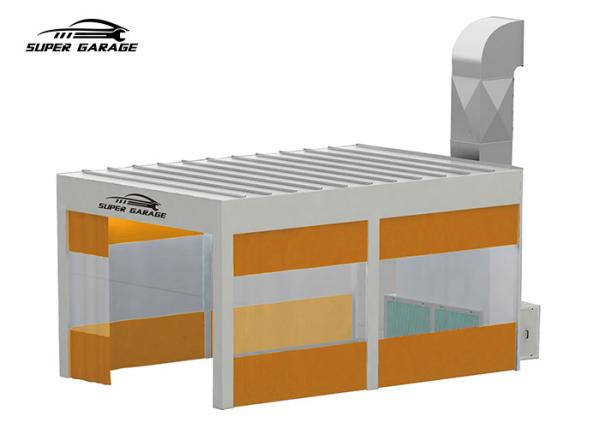 Semi Down Draft Curtain Type Paint Prep Station Booth SG-PA7300