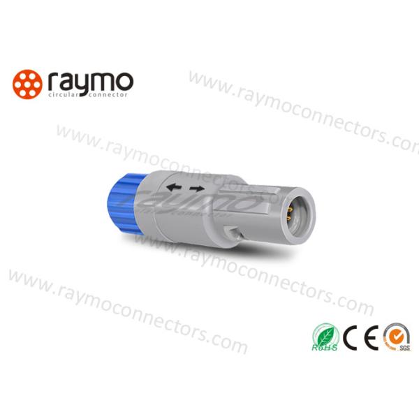 PAG.M0.4GL Plastic Straight Plug Circular Push Pull Male Connector