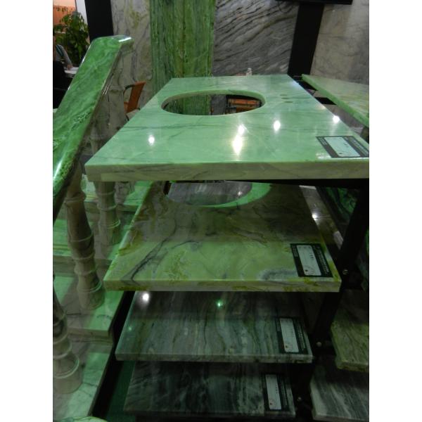 Multi Color Marble Stone Countertops , Marble Kitchen Worktops Polished / Honed Finishing