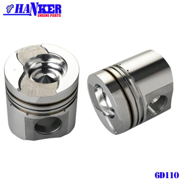 Excavator Komatsu 6D110 Diesel Engine Piston 110mm With Pin 6138-32-2120