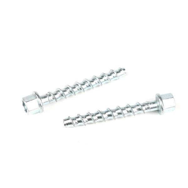 M8 Steel Hex Flange Head Vertical Concrete Threaded Rod Hanger Screw for Ceiling Fixing