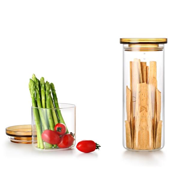 Kitchen Glass Dry Food Storage Containers Food Canisters High Borosilicate Glass