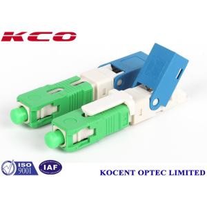 Green 2.0mm 3.0mm FTTX SC APC Field Installable Fiber Optic Fast Connector with 0.2dB Insertion Loss