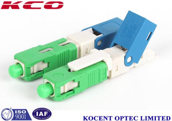 Single Mode Fiber Optic Fast Connector , Sc Optical Connector Field Installable