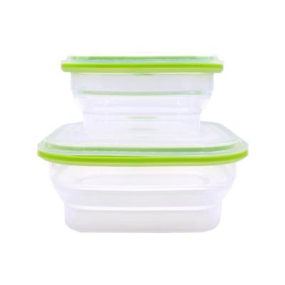 Recipientes de armazenamento dobráveis biodegradáveis da cozinha 800ML