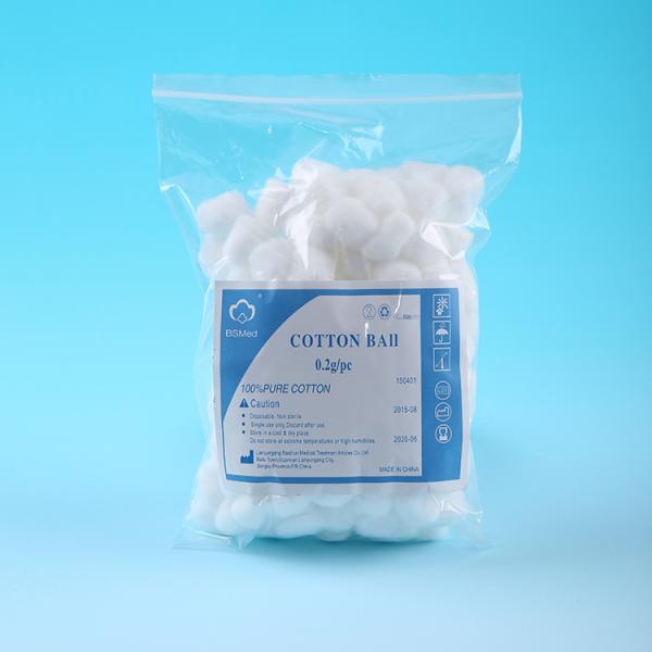 Hospital Surgical Cotton Balls Disposable Consumption 0.3g - 9g Eco - Friendly