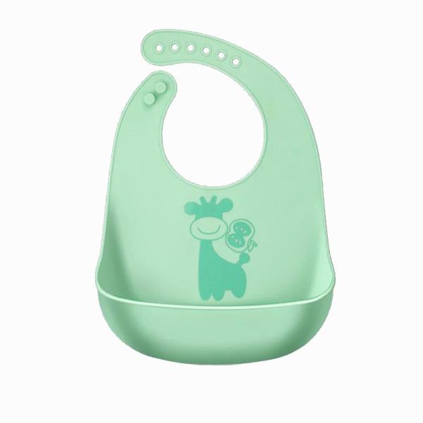 Food Grade Adult Silicone Bib / Yellow Waterproof Silicone Baby Bibs