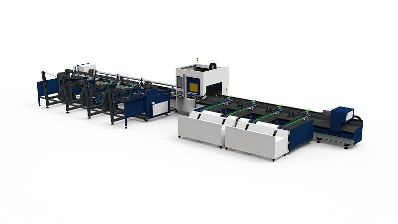 QH-GC3-H    3-Chuck Heavy Duty Lathe Tube Cutting Machine Horizontally-mounted Lathe Follow-up Support