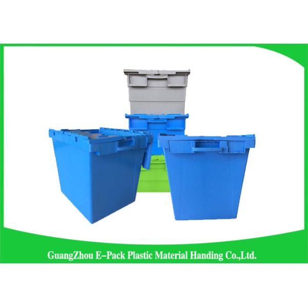 Large Volume Stackable Storage Plastic Containers with Attached Lids 600*400*365mm