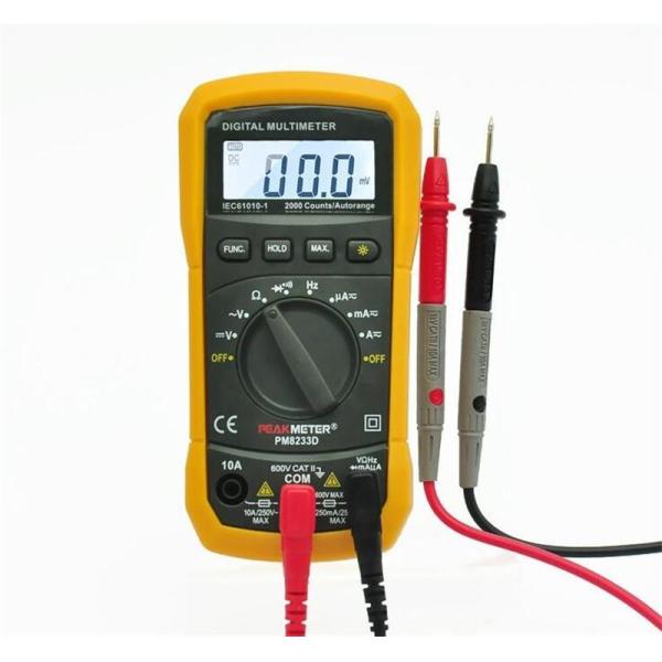High Precision Digital Multimeter With Auto Range And Temperature Measurement
