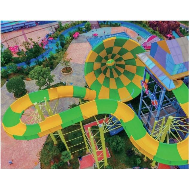 Giant Loudspeaker Shaped Water Park Water Slide 15-20M