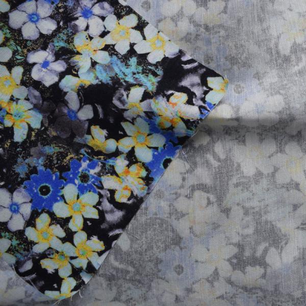 Сплетенный цветочный узор 100% ткани Challis ткани вискозы вискозный напечатанный цифров вискозный