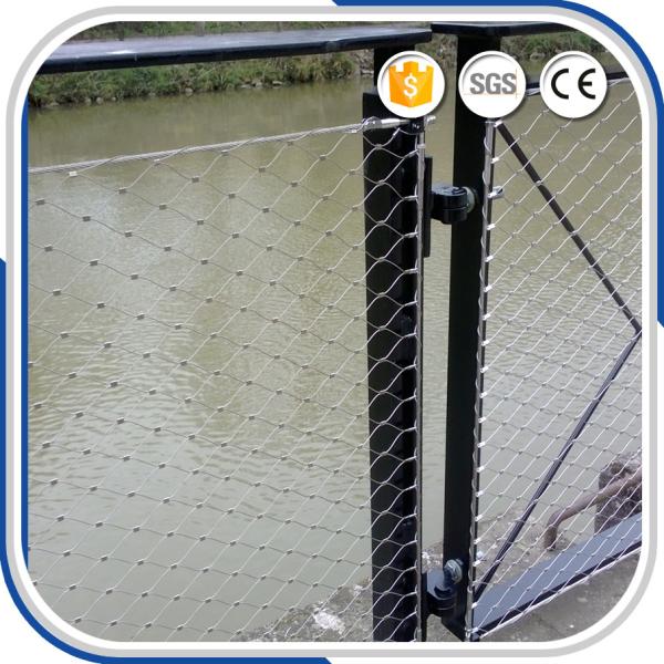 Outdoor fashional 2.0 mm X-tend stainless steel decorative rope mesh fence