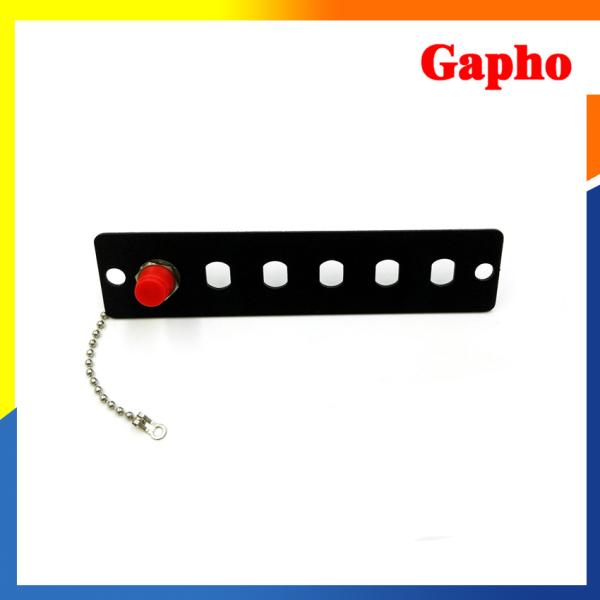 6 Port Optical Fiber Distribution Frame ST Adapter Metal Panel